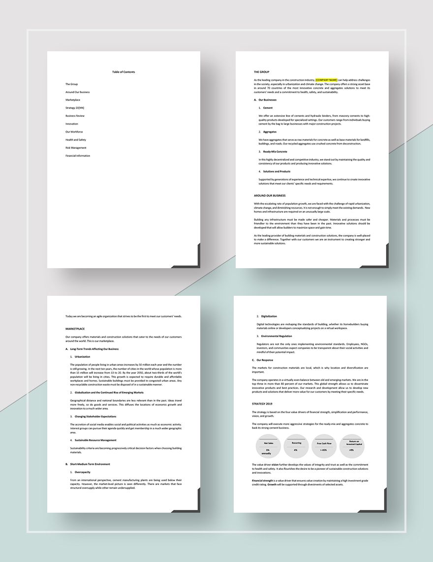 Business Report Template