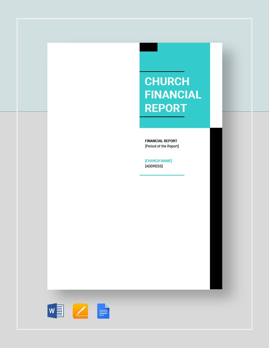 Church Financial Report Template