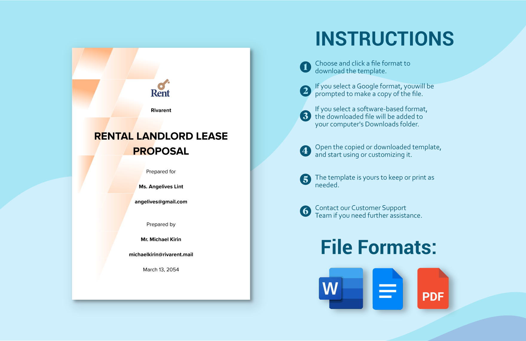Rental Landlord Lease Proposal Template