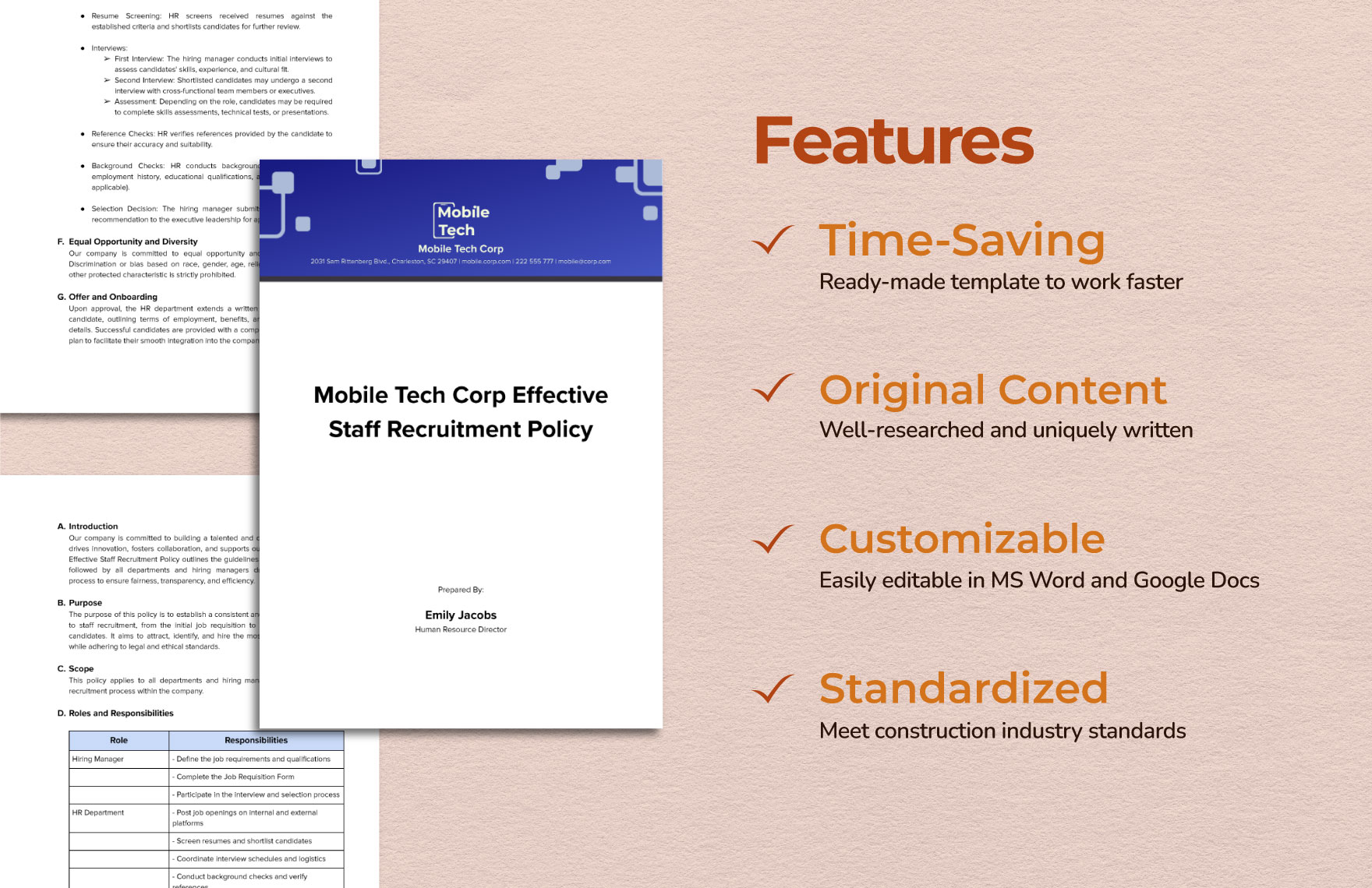 Effective Staff Recruitment Policy Template