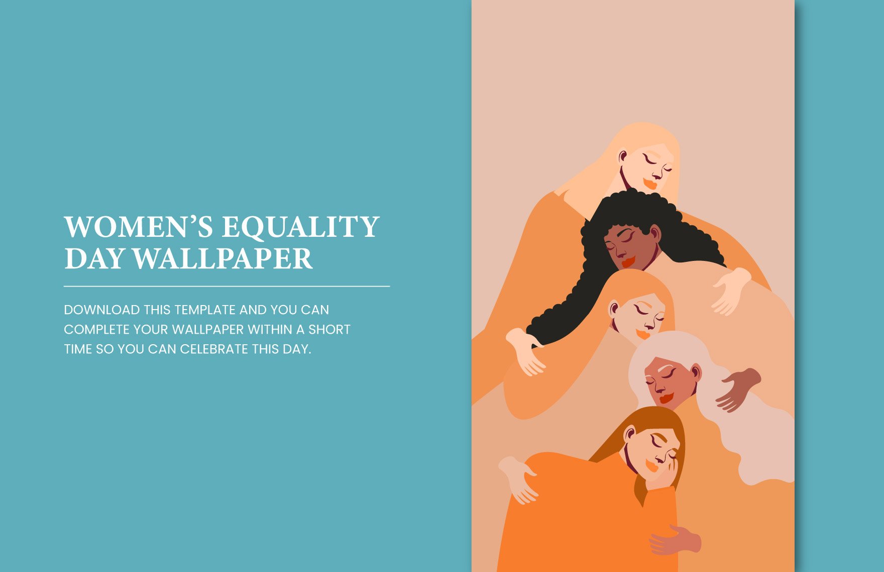 Free Womens Equality Day Wallpaper in PDF, Illustrator, SVG, JPG