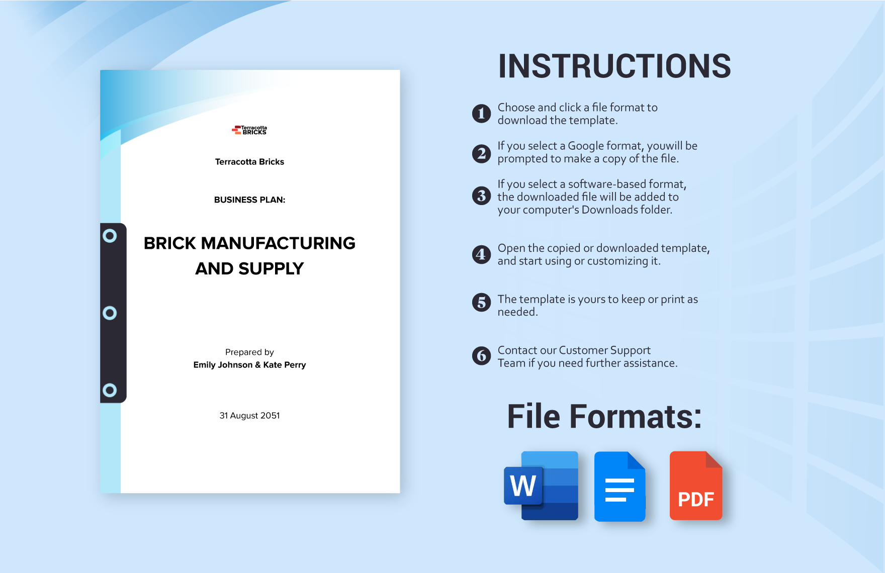 clay brick manufacturing business plan pdf