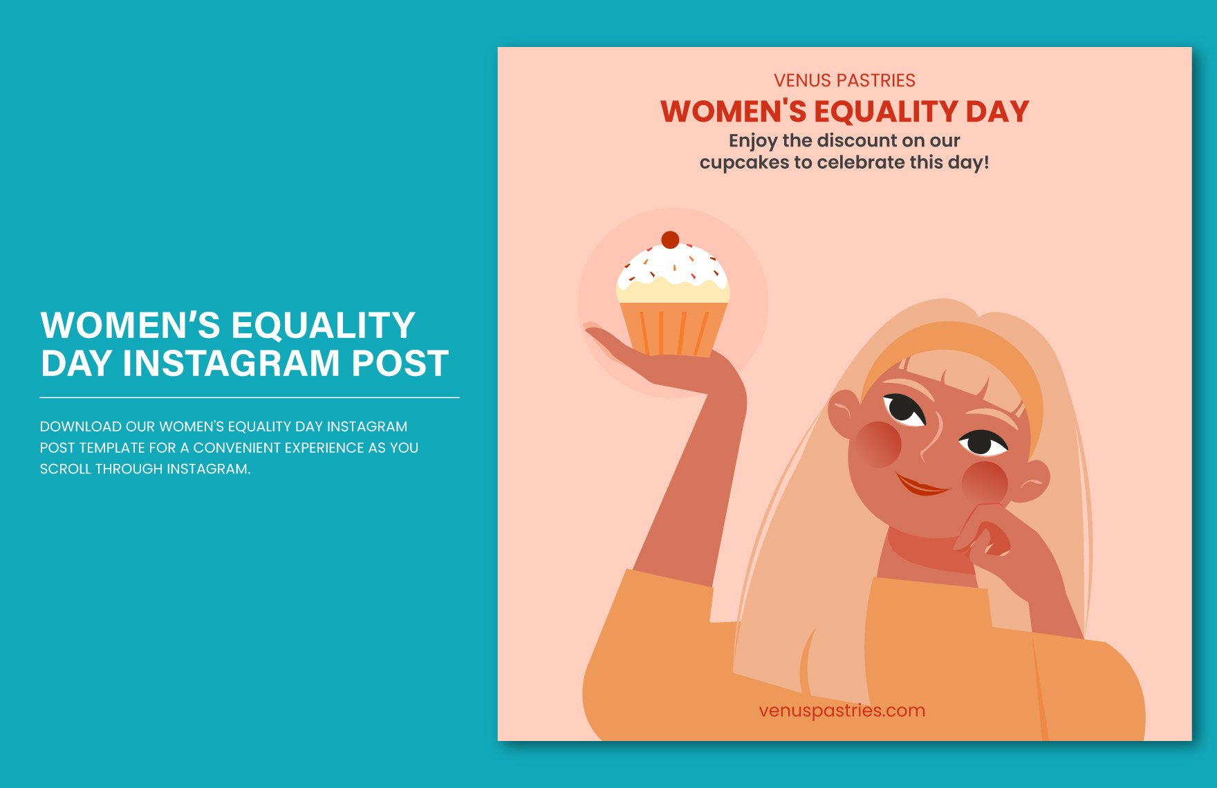 Free Womens Equality Day Instagram Post Template in PDF, Illustrator, SVG, JPG