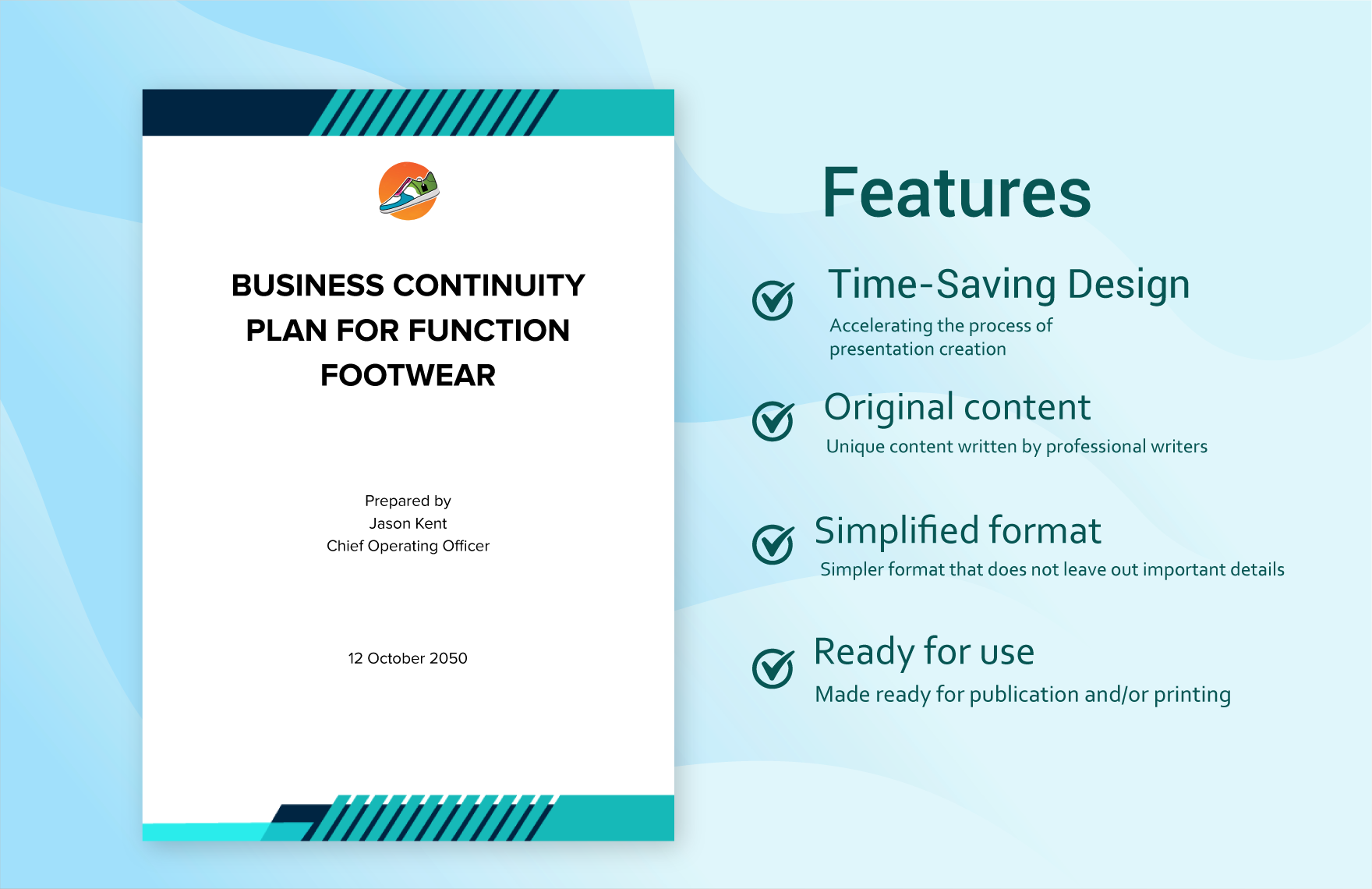 Manufacturing Business Continuity Plan Template