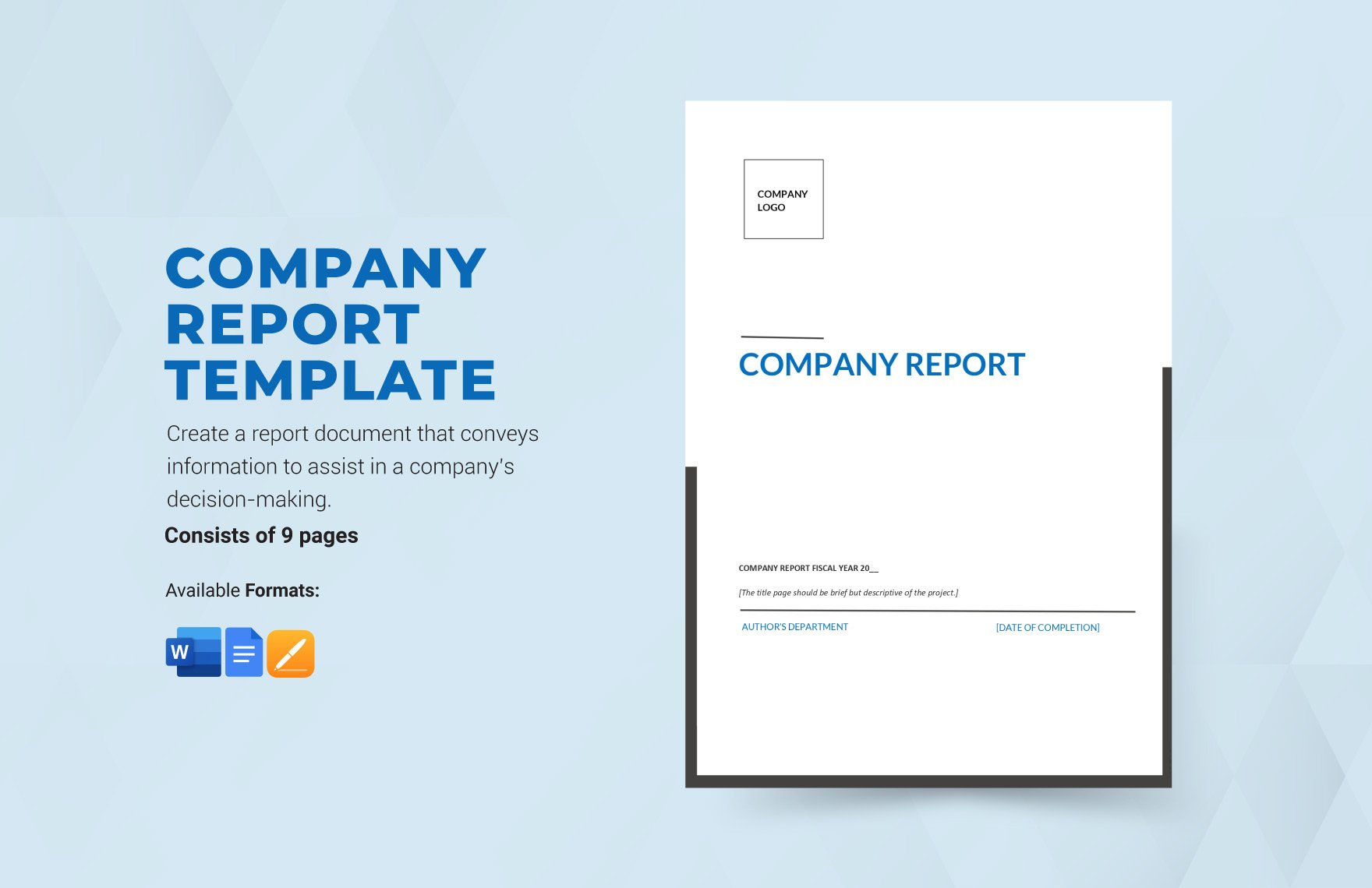 Company Report Template
