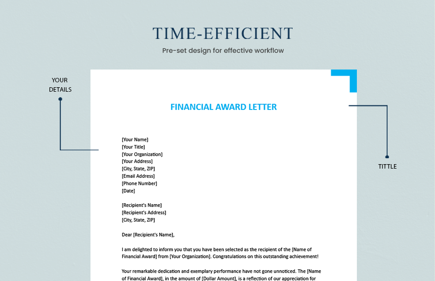 Financial Award Letter