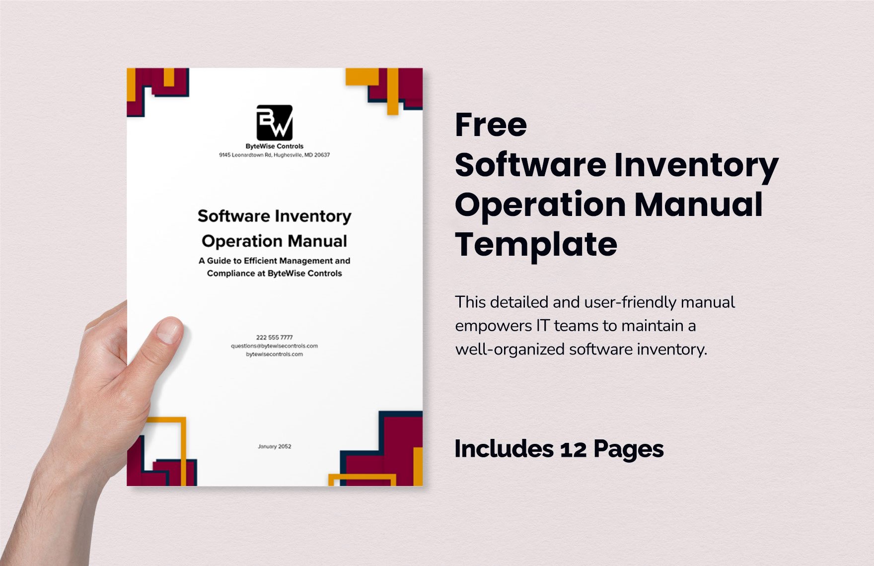 Software Inventory Operation Manual Template