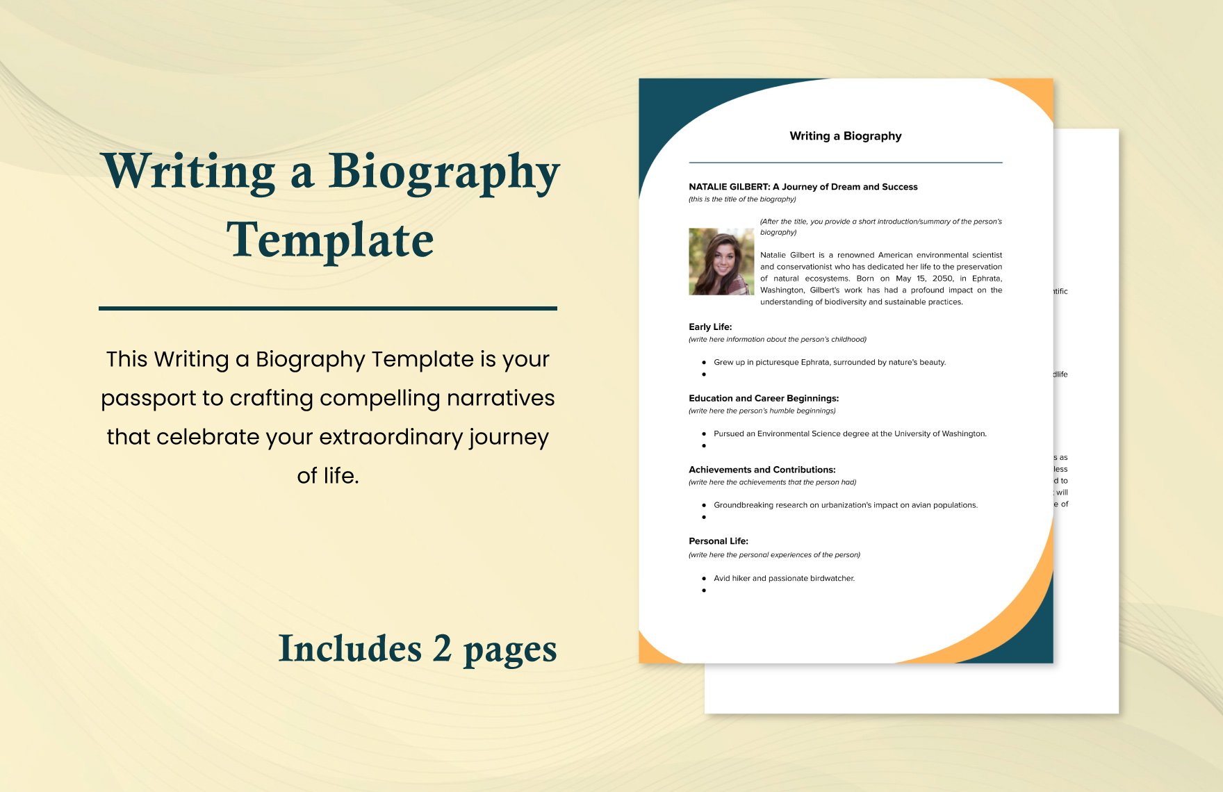 Writing a Biography Template
