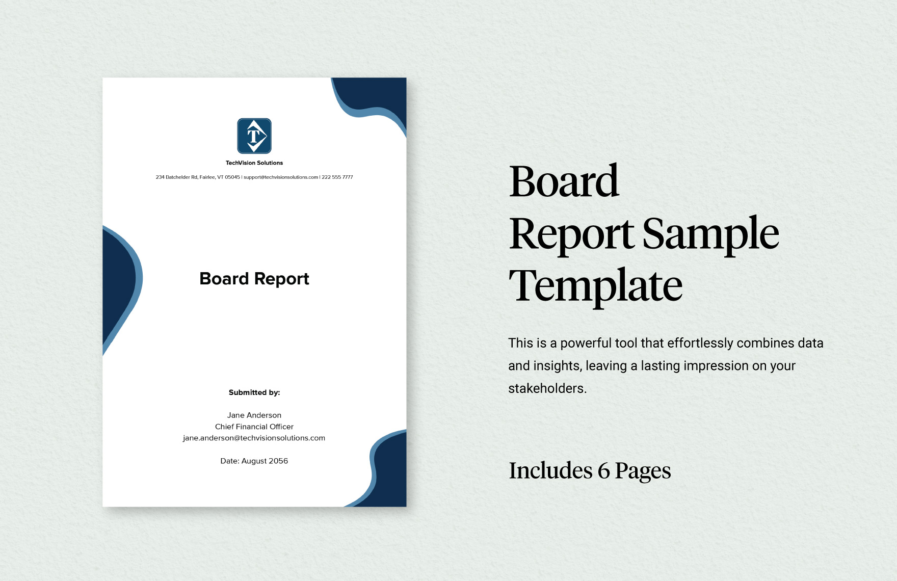 Editable Board Report Templates In Word To Download