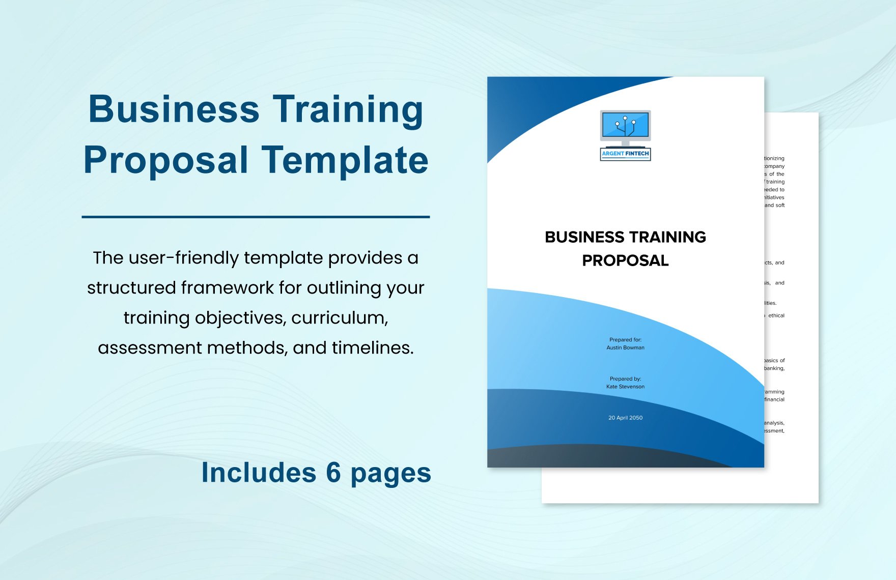 Business Training Proposal Template