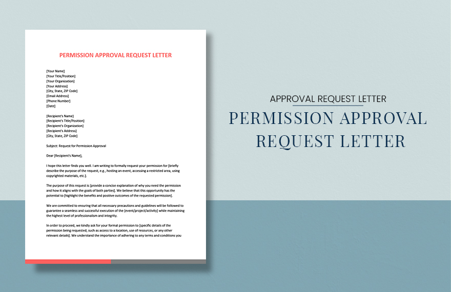 Permission Approval Request Letter