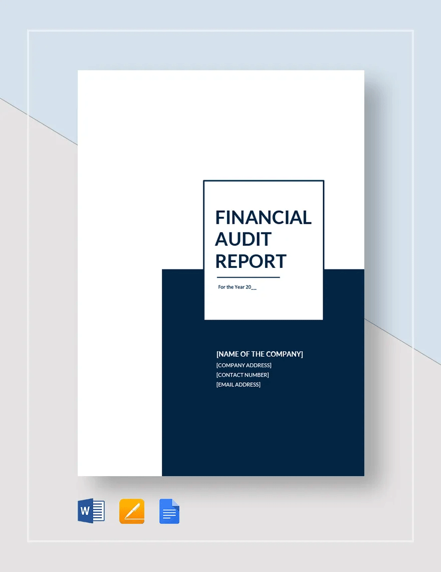 Financial Audit Report Template