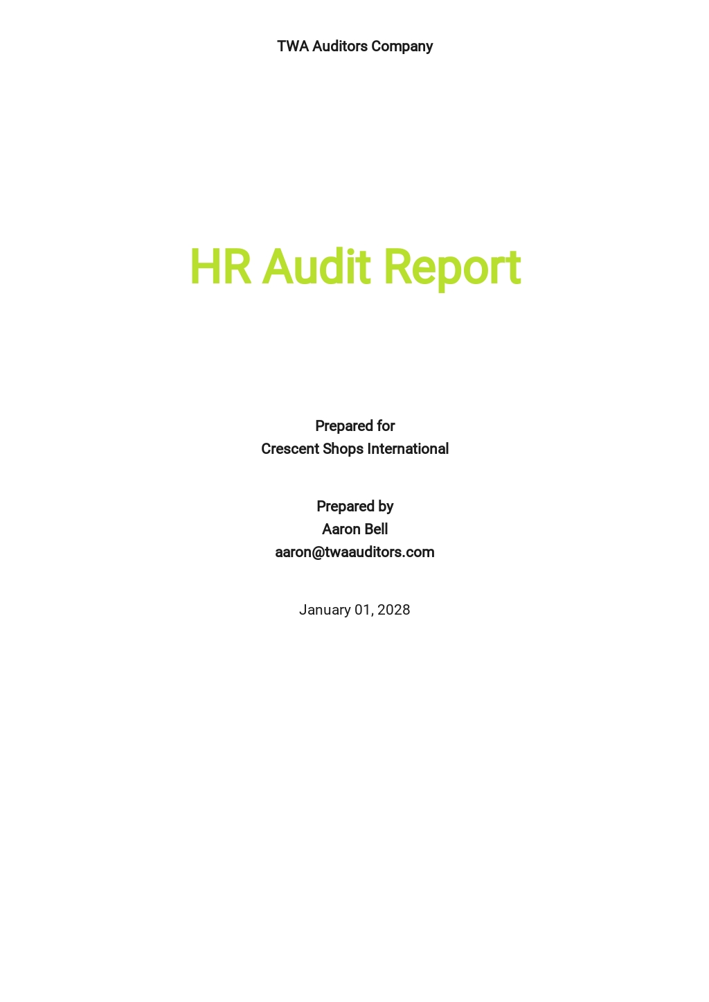 HR Report Templates in Microsoft Word (DOC) | Template.net