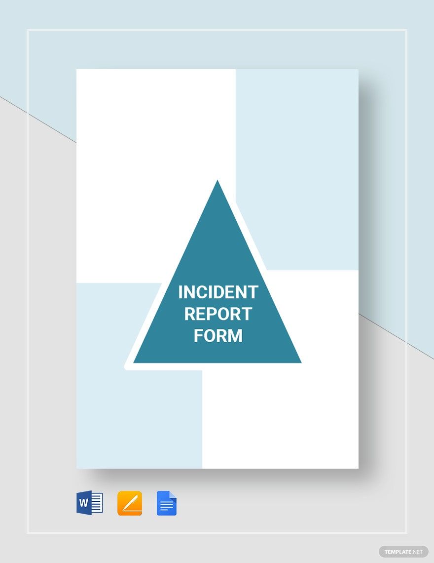 Incident Report Form Template in Word, Google Docs, Apple Pages