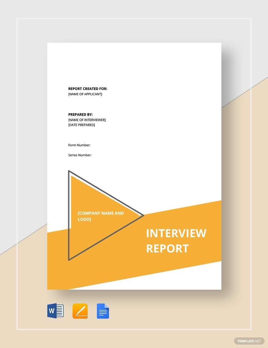  Interview Summary Sample FREE 10 Interview Summary Report Samples 