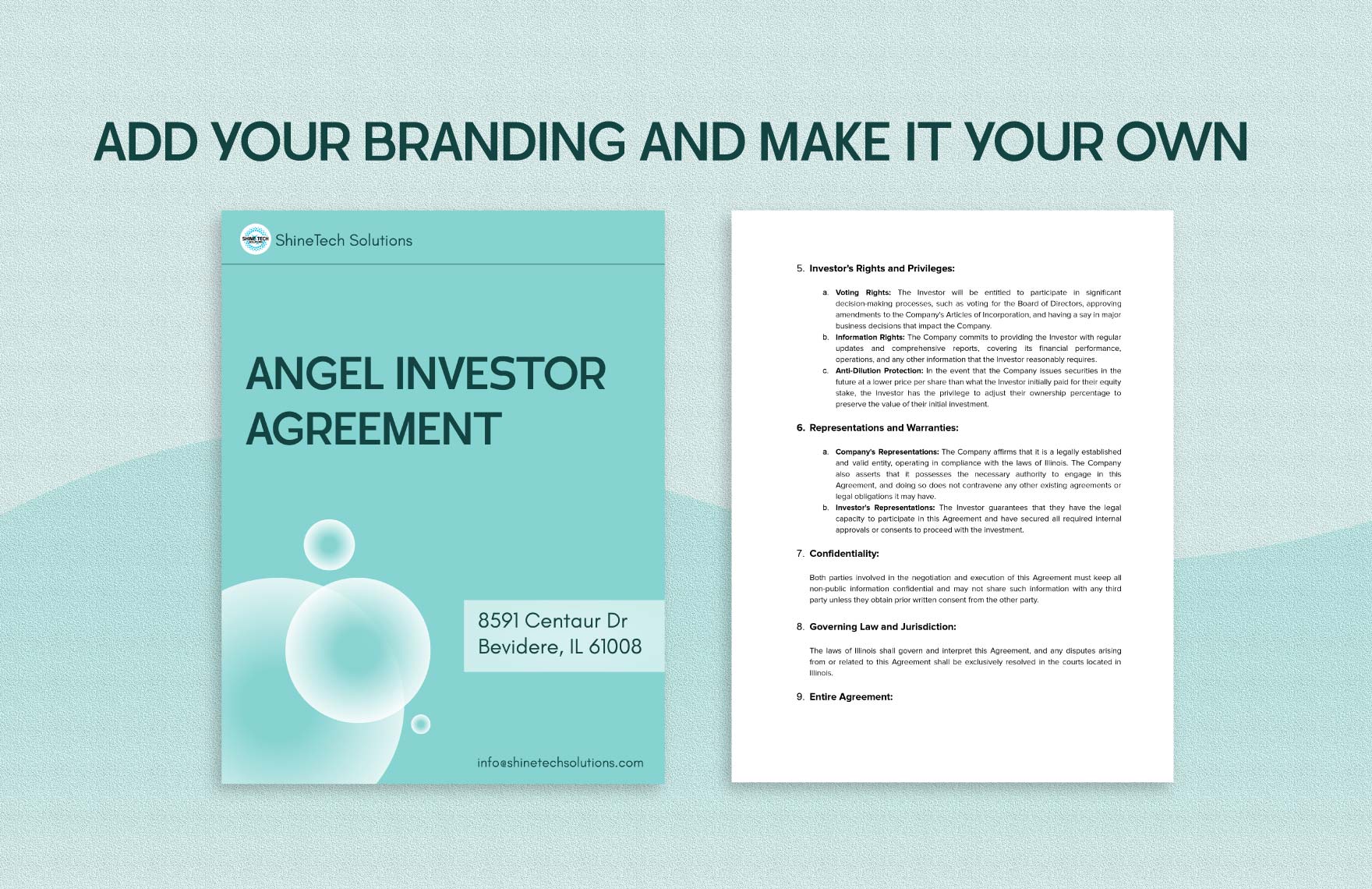  Angel Investor Agreement Template