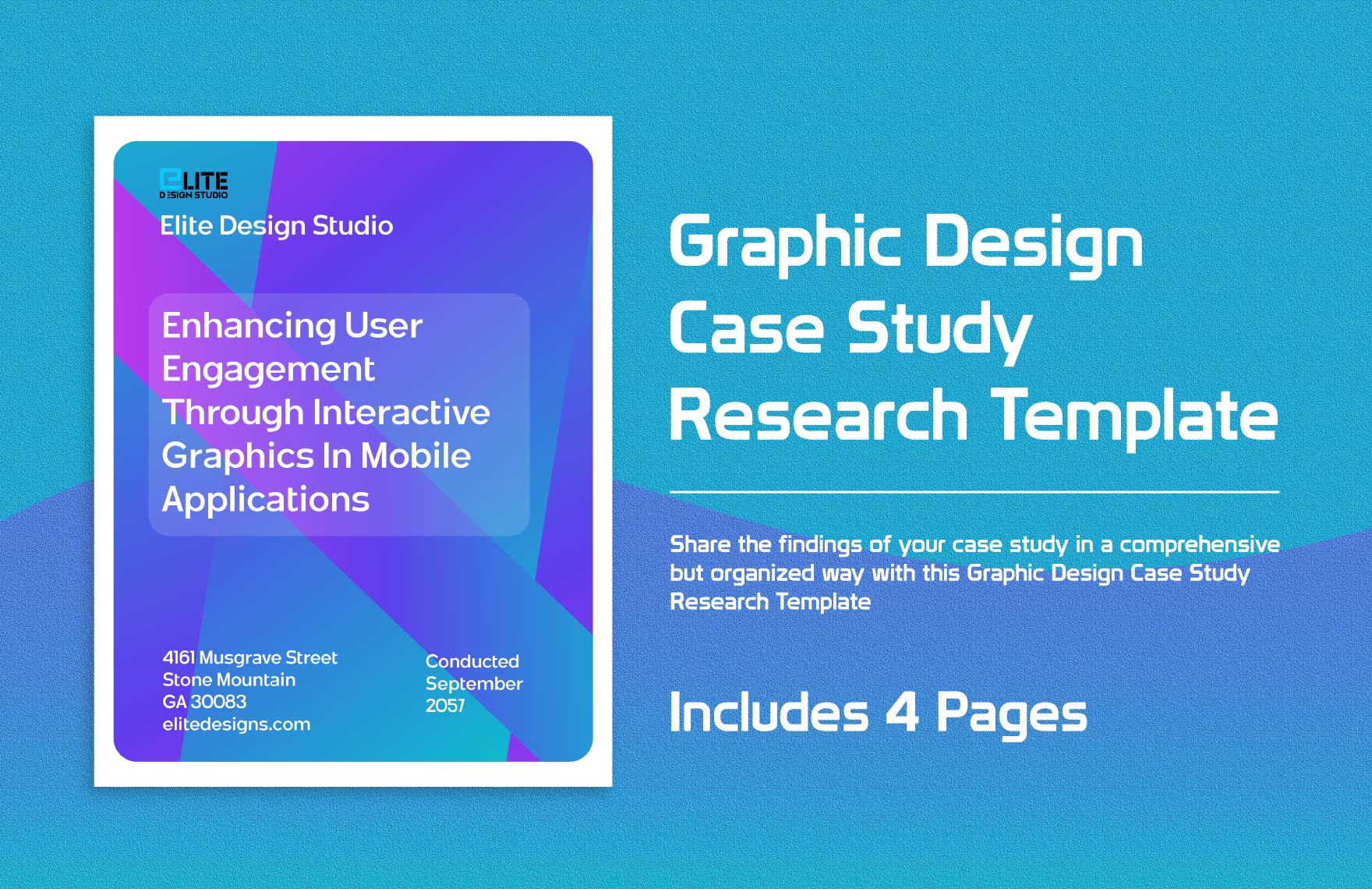 Graphic Design Case Study Research Template in Word, Google Docs, PDF