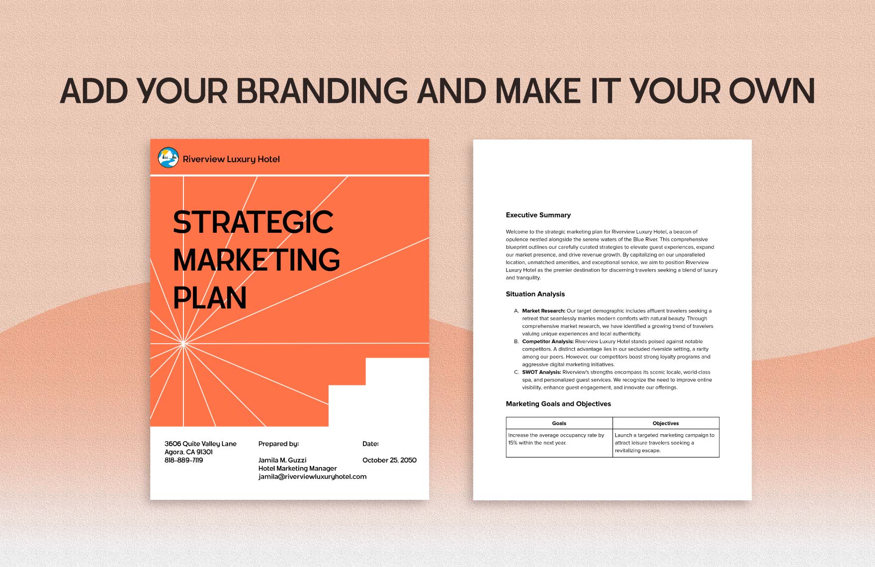  Strategic Marketing Plan for a Hotel Template