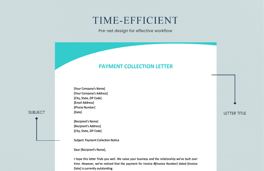 Payment Collection Letter