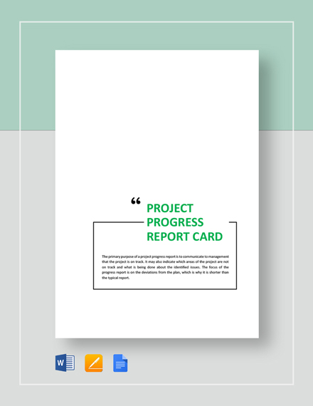 27+ Progress Report Card Templates - Google DOC, PDF, PSD, EPS, Word