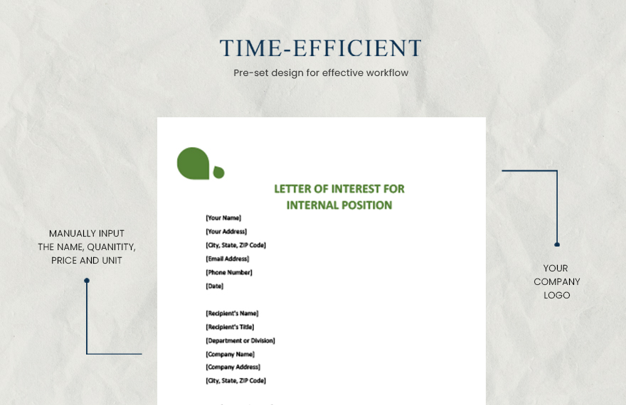 Letter Of Interest For Internal Position In MS Word GDocsLink Pages 