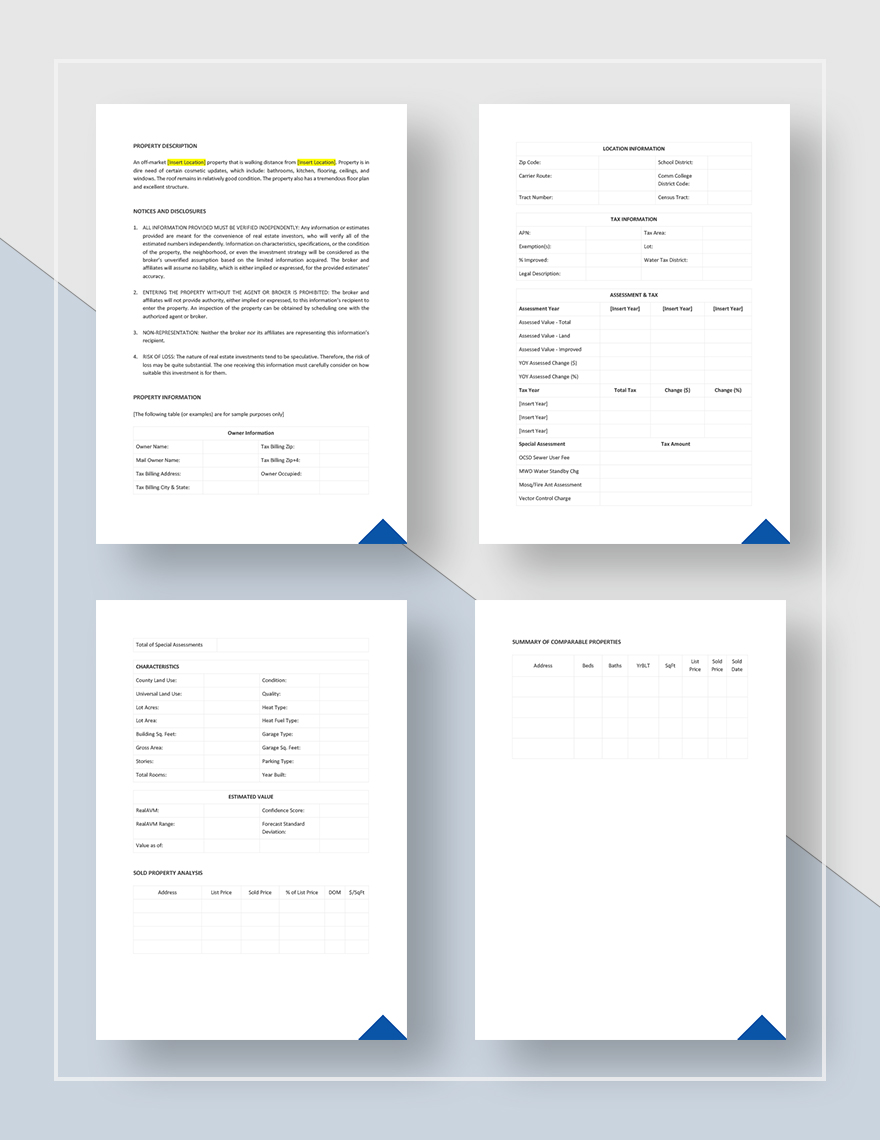 Project Analysis Report Template Google Docs Word Apple Pages 