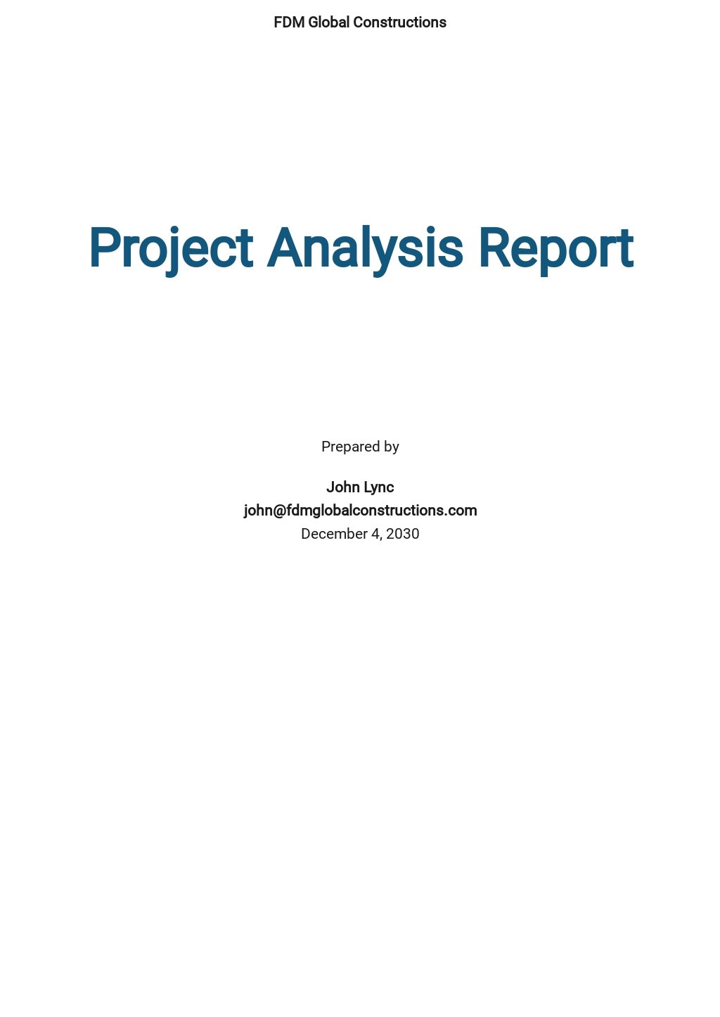 Project Analysis Report Template - Google Docs, Word  Template.net With Project Analysis Report Template