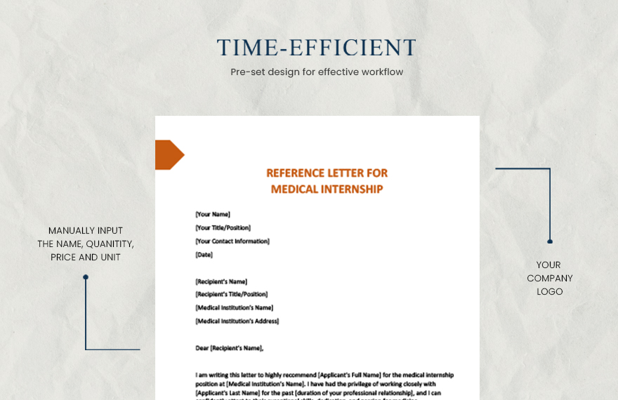 Reference letter for medical internship