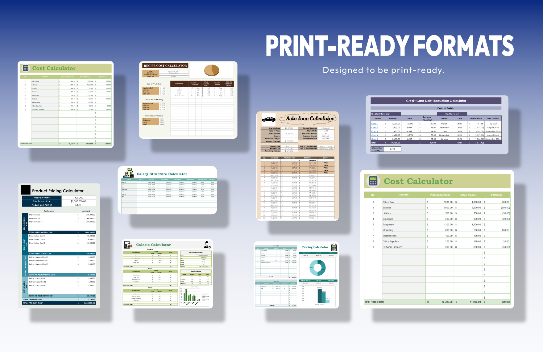 50+ Ultimate Calculator Template Bundle