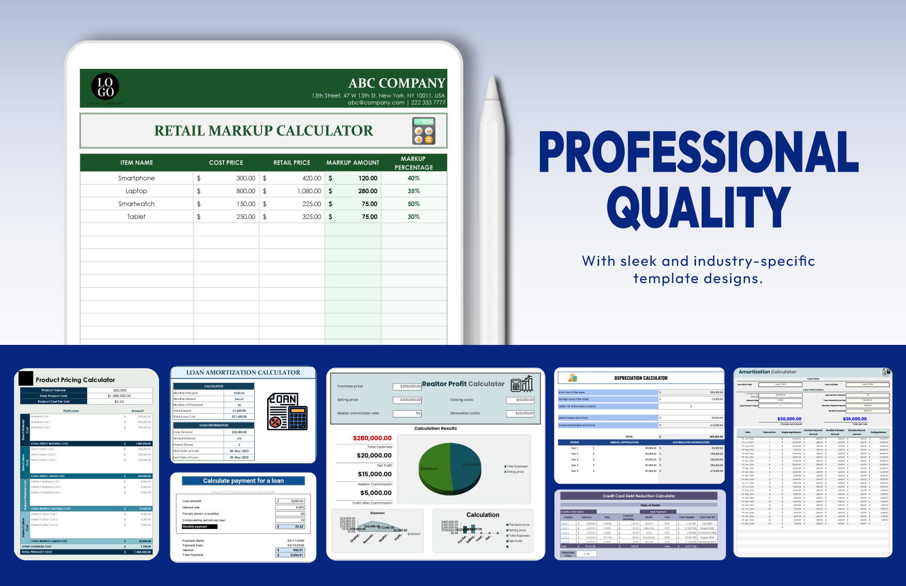 50+ Ultimate Calculator Template Bundle