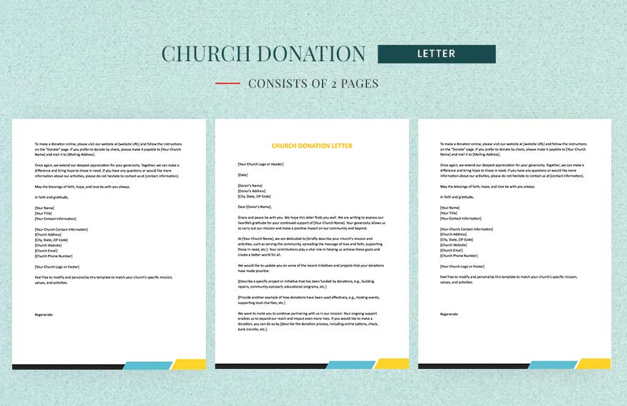 Church Donation Letter