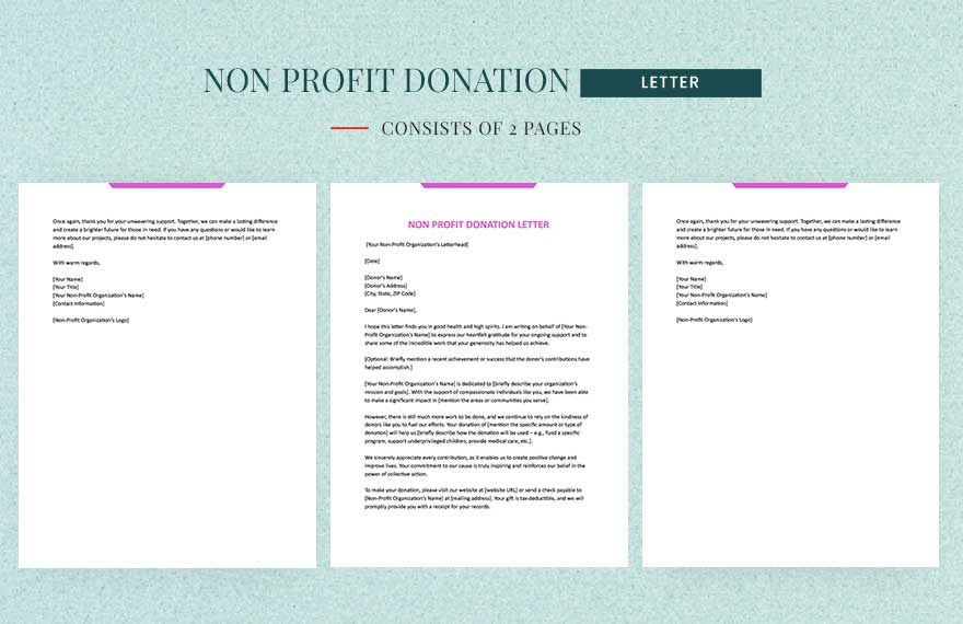 Non Profit Donation Letter