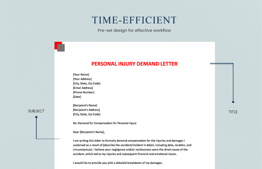 Personal Injury Demand Letter