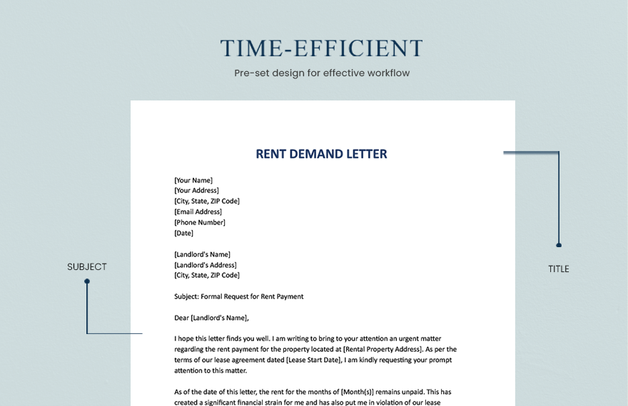 Rent Demand Letter