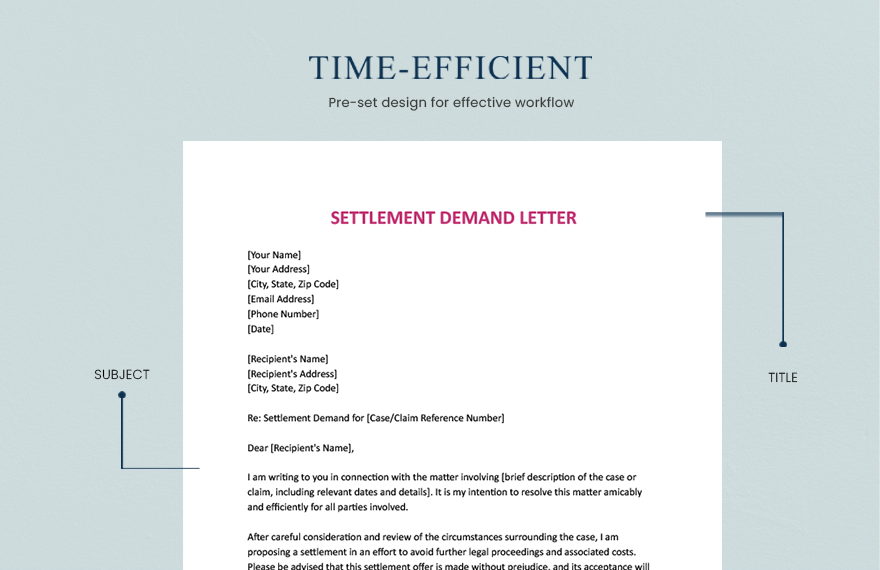 Settlement Demand Letter
