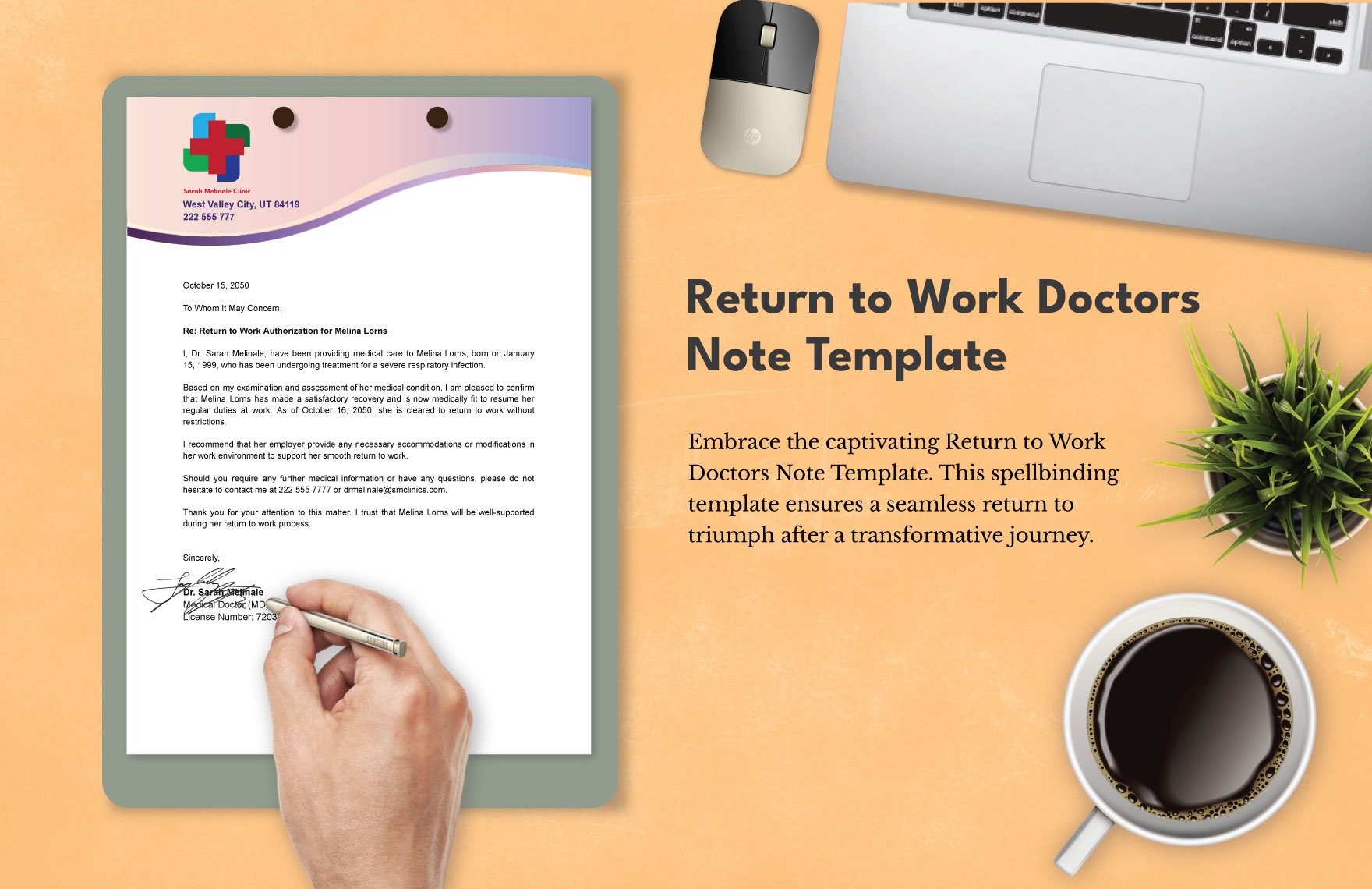 Return to Work Doctors Note Template