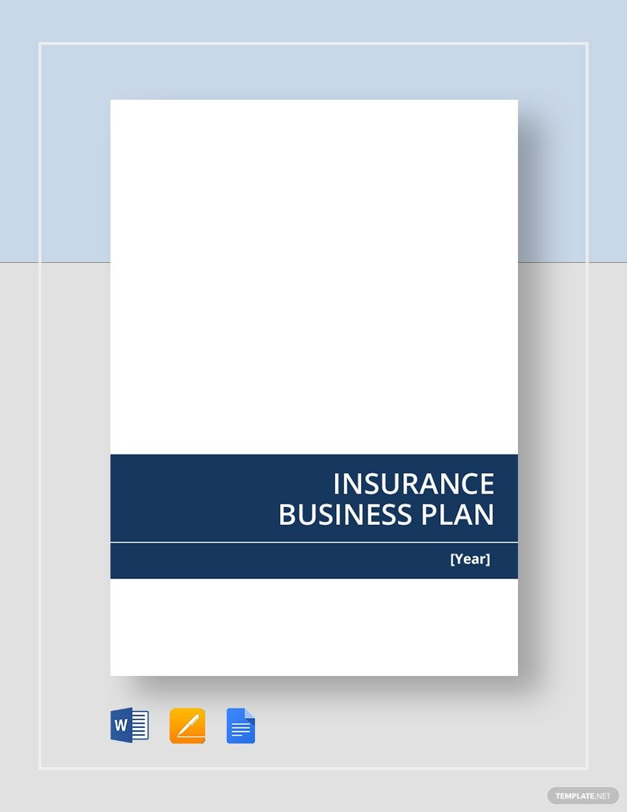 example of insurance business plan