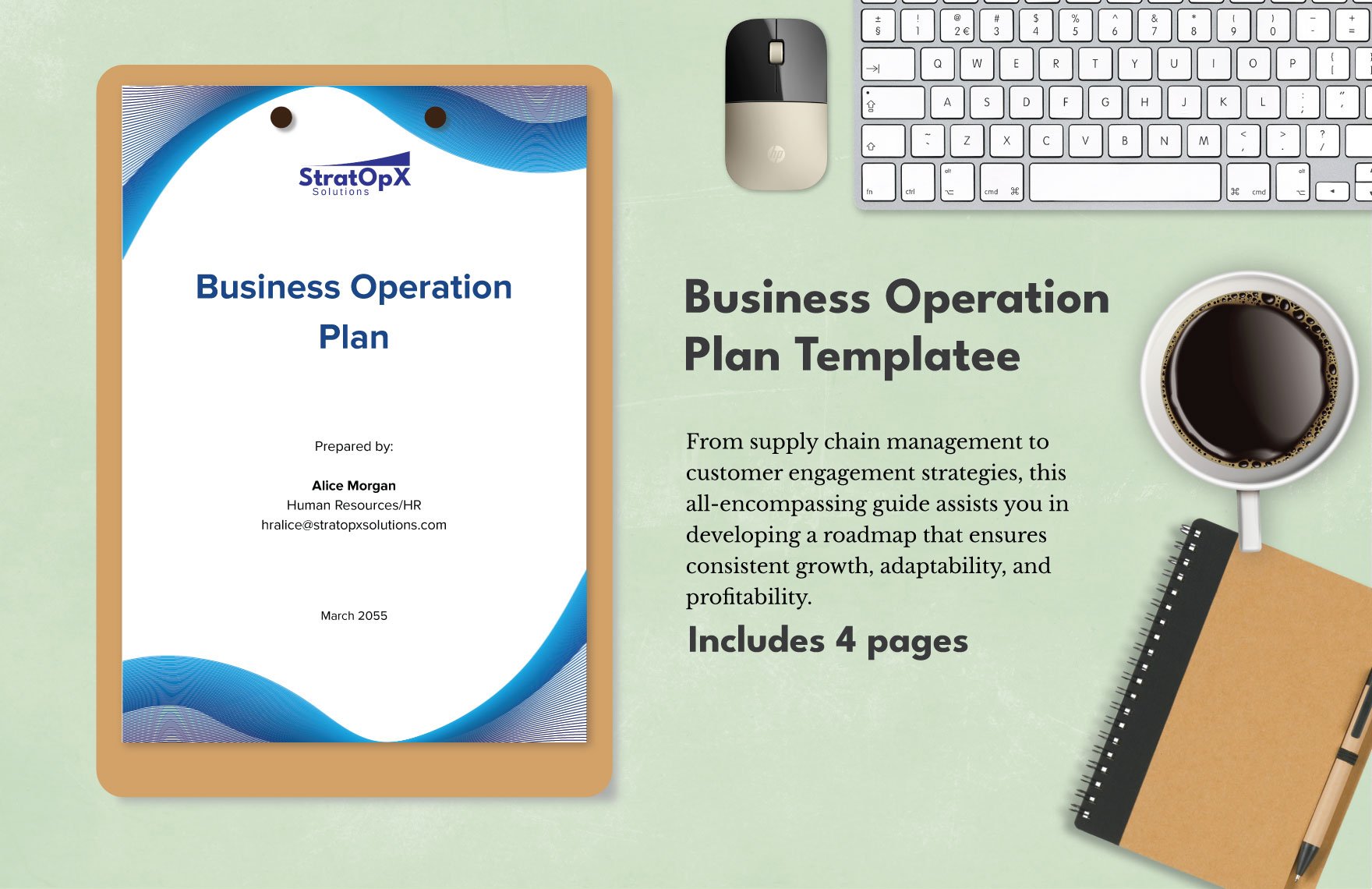 Business Operation Plan Template in Word, Google Docs, PDF