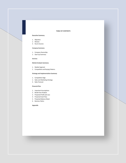 Accounting Firm Business Plan Template