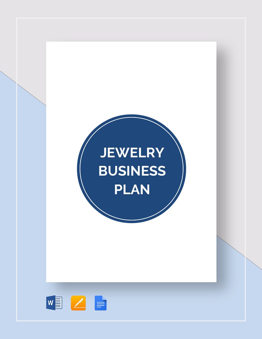 business plan template jewelry designer