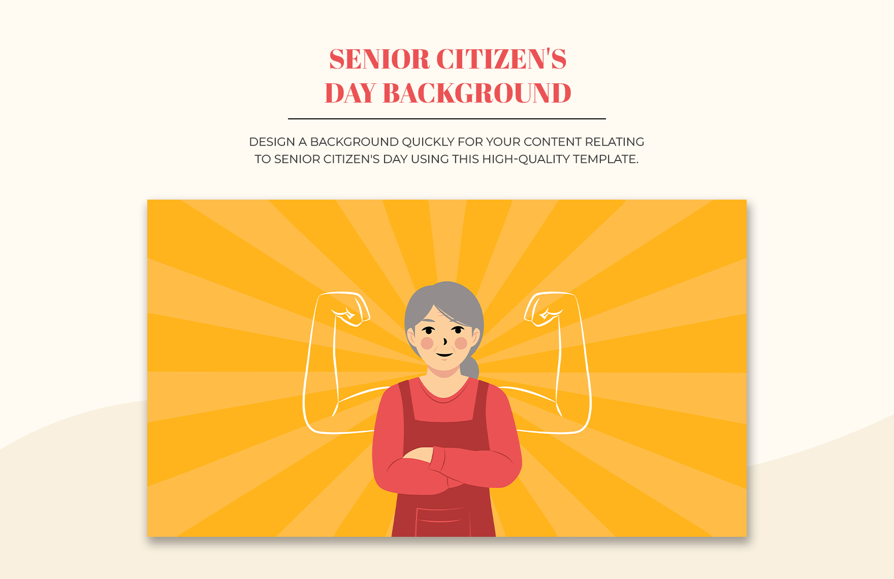 Senior Citizen's Day Background in PDF, Illustrator, SVG, PNG