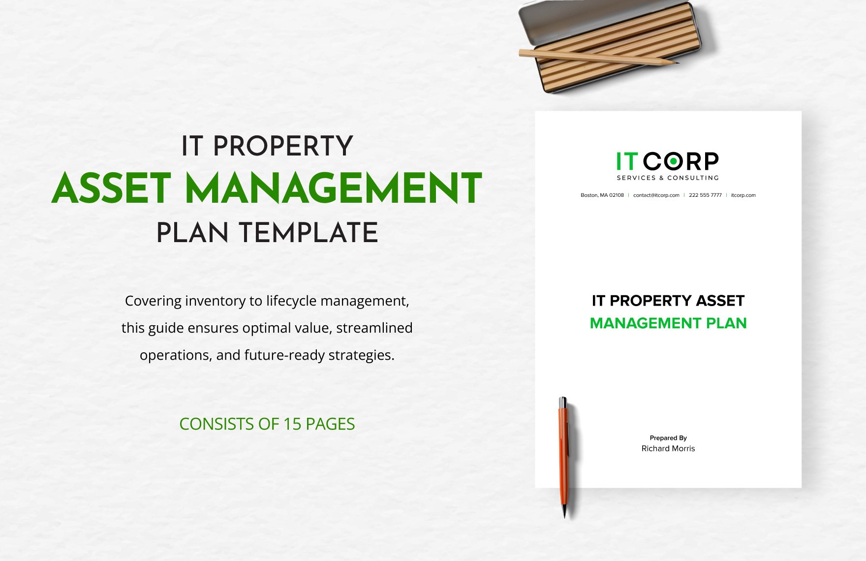 IT Property Asset Management Plan Template