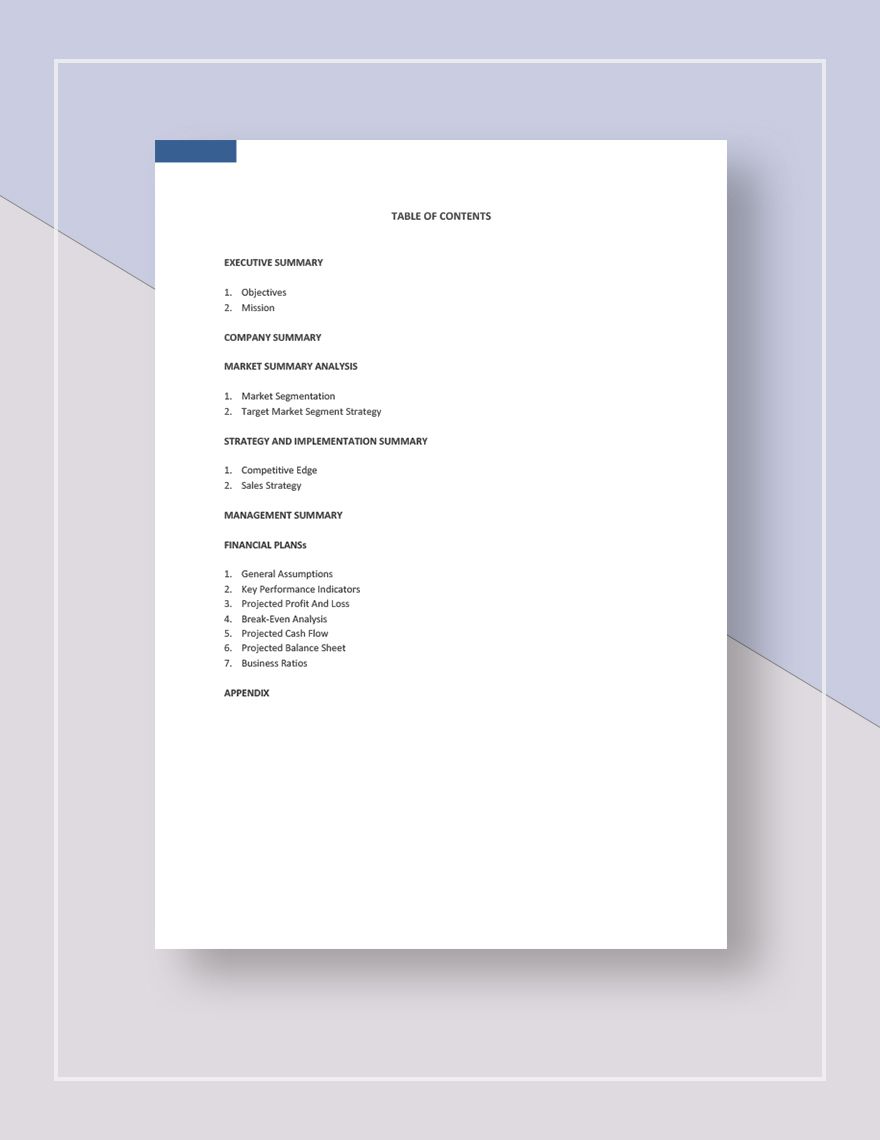 Franchise Business Plan Template - Google Docs, Word, Apple Pages ...