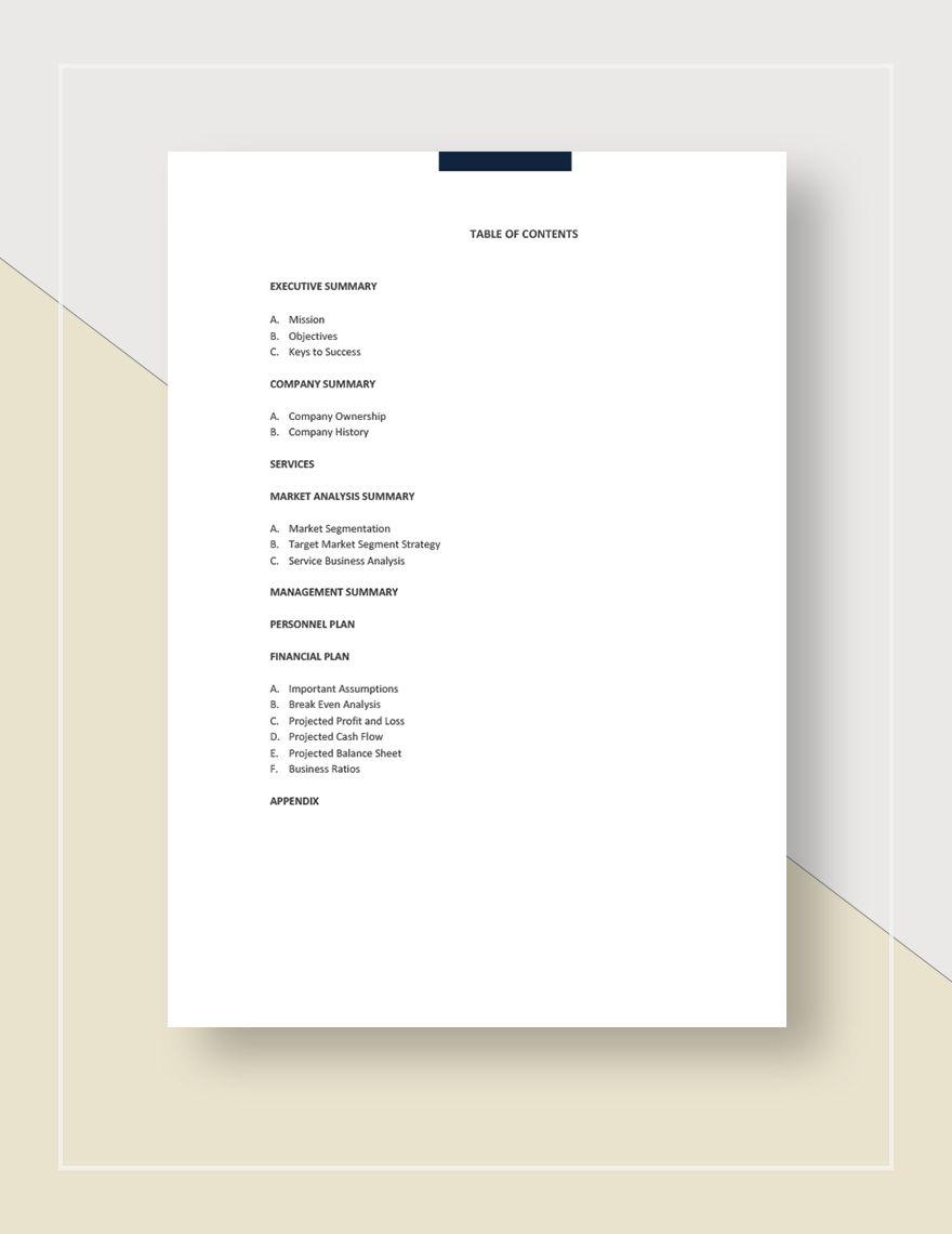 tutoring business plan template pdf