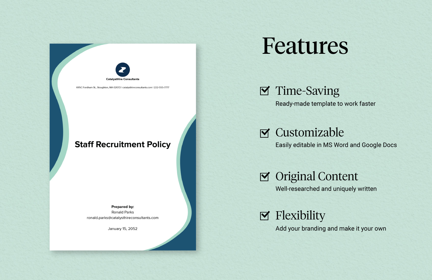 Staff Recruitment Policy Template