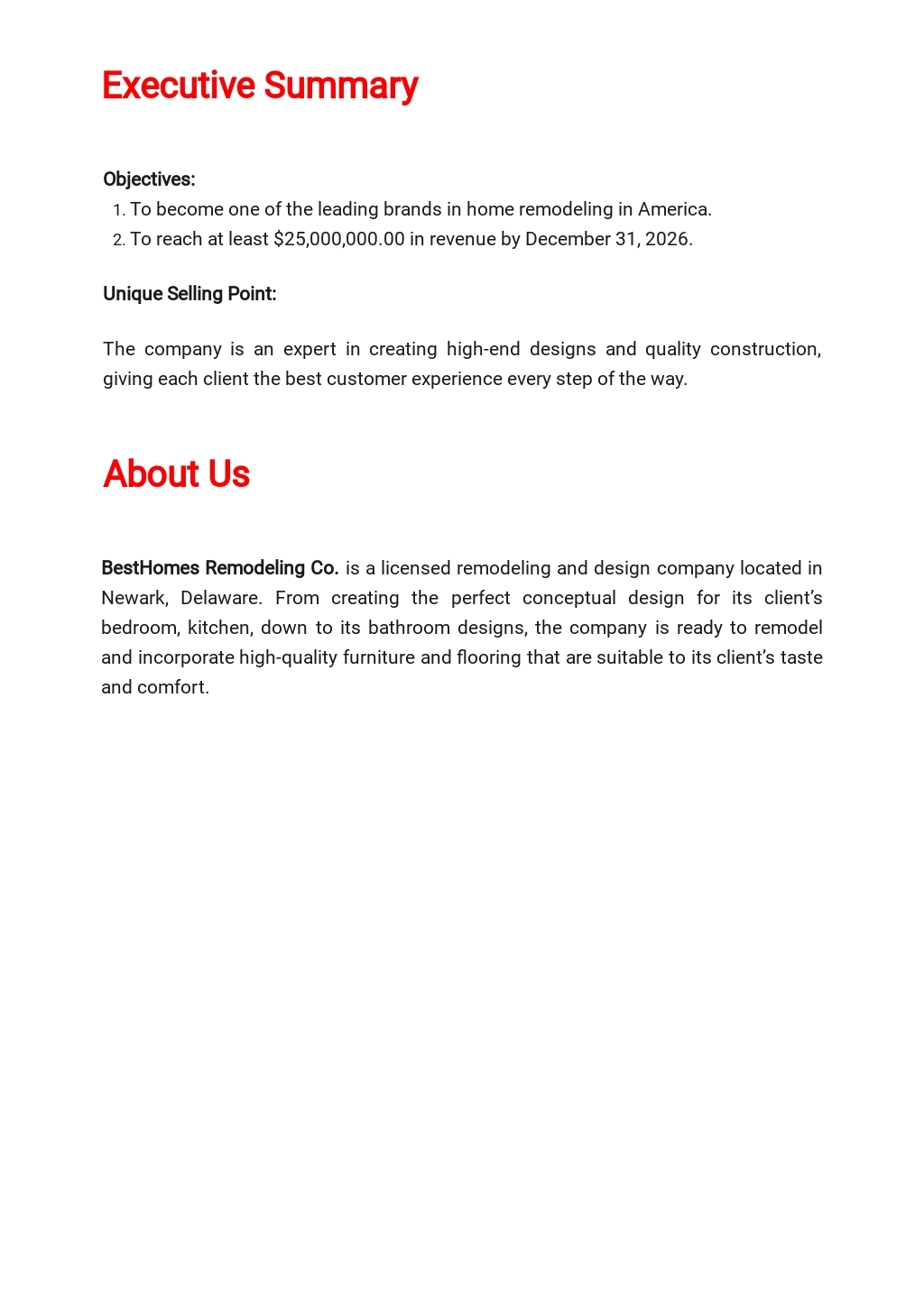 Remodeling business license picture