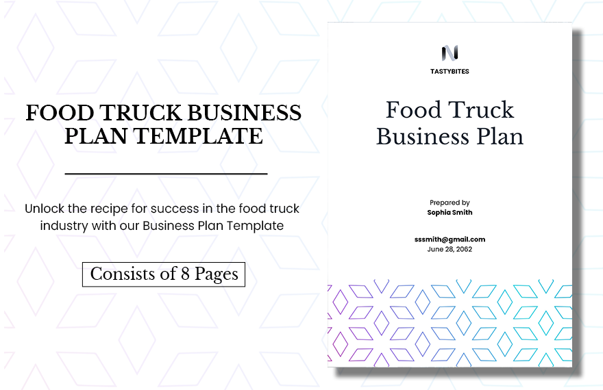 Food Truck Business Plan Template Google Docs Word Apple Pages 