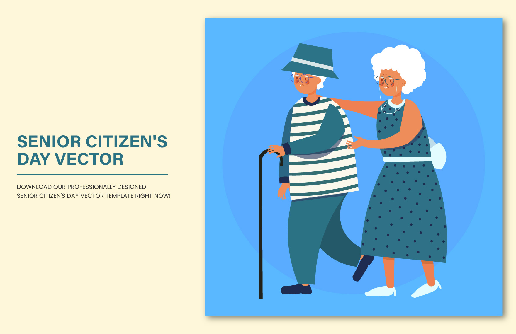 Free Senior Citizens Day Vector