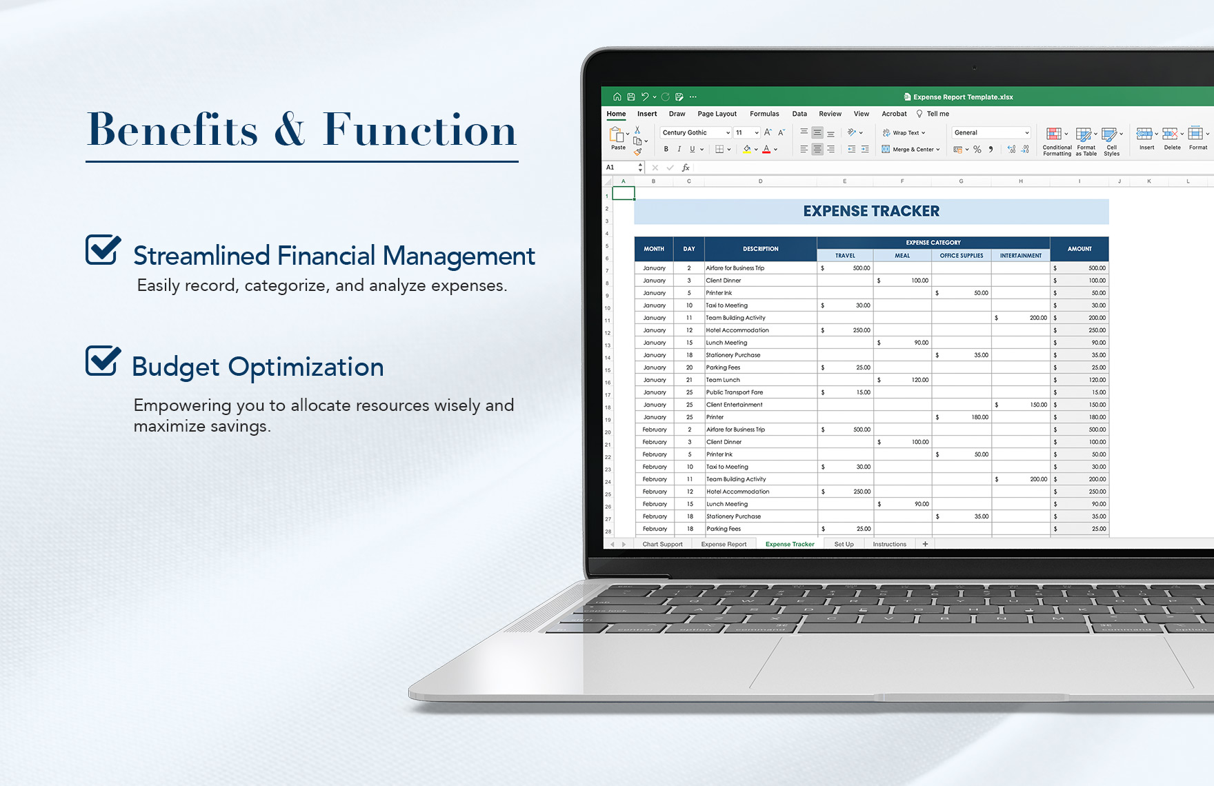 Expense Report Template Download in Excel, Google Sheets