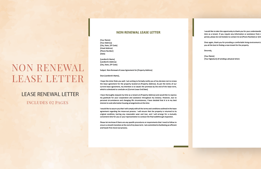 FREE Renewal Letter Template Download In Word Google Docs PDF 